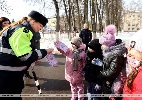 ФОТОФАКТ: Акцию по профилактике детского травматизма на дорогах прошла в Витебской области