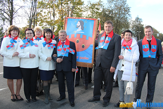 На снимке: делегация Витебского района