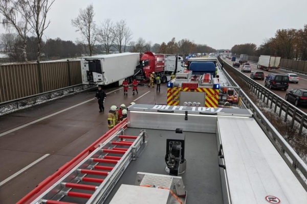 В Германии белорус пострадал в ДТП с тремя грузовиками
