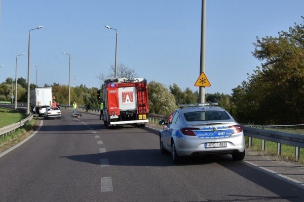 Смертельное ДТП в Бяла-Подляске: водитель мопеда попал под колеса фуры белоруса
