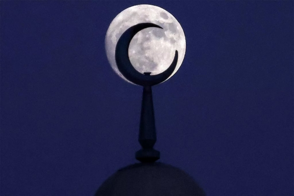 Ночью можно было увидеть осетровую луну. Как она выглядела